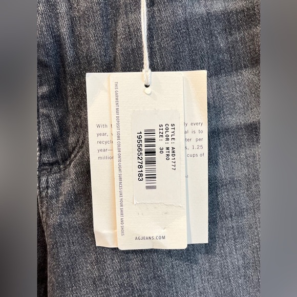 NWT AG Jeans FARRAH High-Rise Skinny Ankle Ashen Blue-Gray Stretch Size 30R - Picture 12 of 16